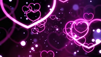 4K超清七夕情人节浪漫唯美爱心动态背景