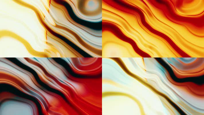 炫光流彩波浪运动背景