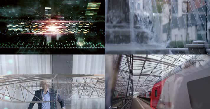 智慧城市科技生活企业宣传片素材包4K超高清