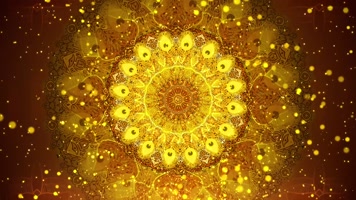 金色孔雀舞背景循环