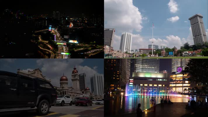 吉隆坡城市4K延时拍摄