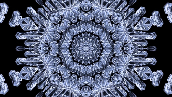 雪花动感节奏万花筒电音