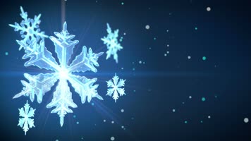 圣诞节蓝色雪花背景