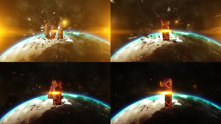 震撼的三维倒计时AE模板