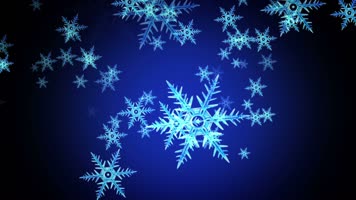 圣诞节蓝色雪花背景