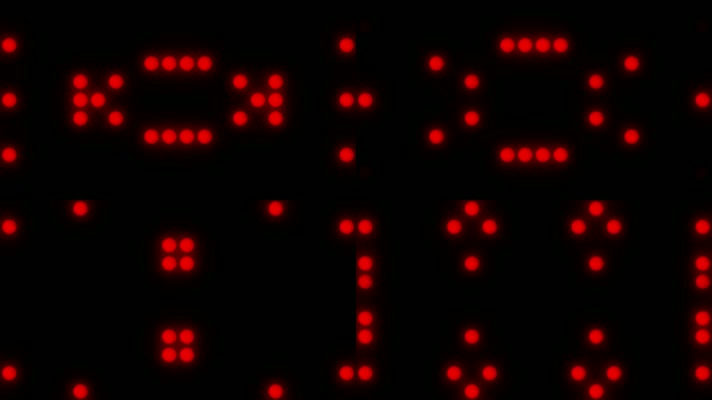循环红色光点LED背景