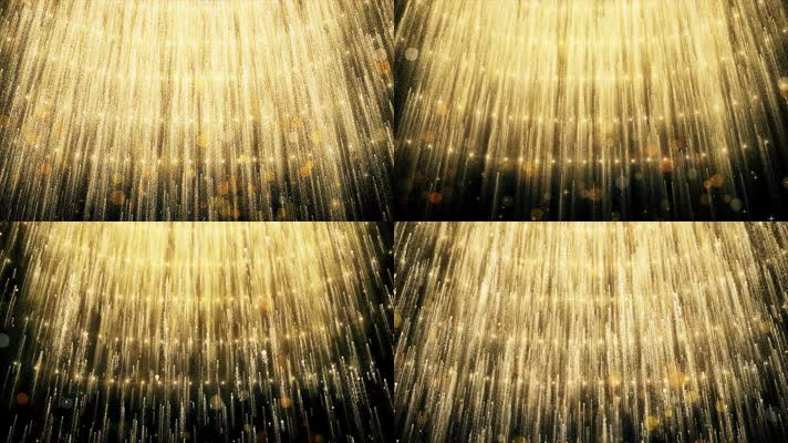 大气辉煌金色粒子循环背景