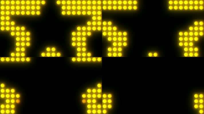 循环黄色光点LED背景
