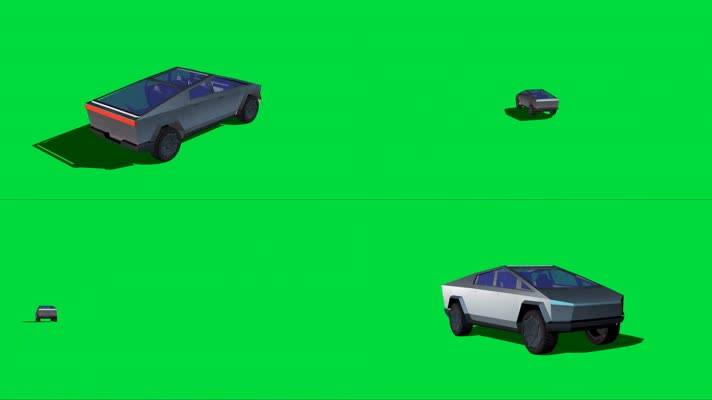 绿幕视频素材未来汽车