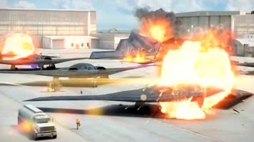 科幻未来军事信息化战争科技3D动画