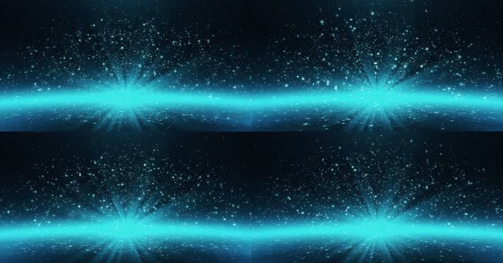 4K蓝色发光粒子舞台背景视频