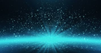 4K蓝色发光粒子舞台背景视频