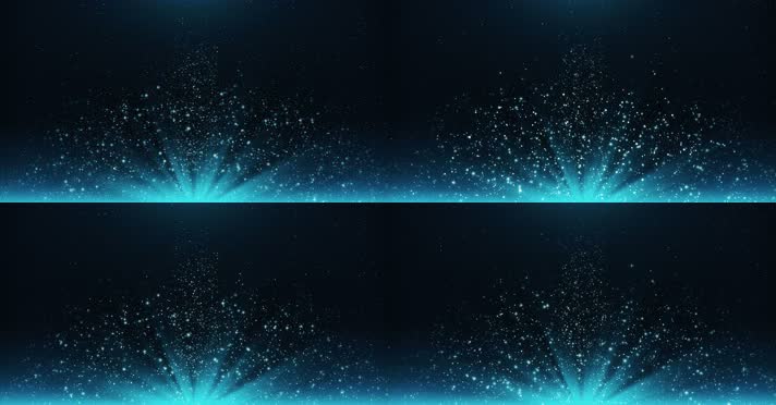 4K发光蓝色粒子