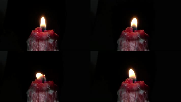 红蜡烛 烛火 灯光 火苗