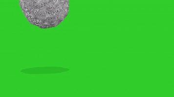 绿幕视频素材陨石坠落