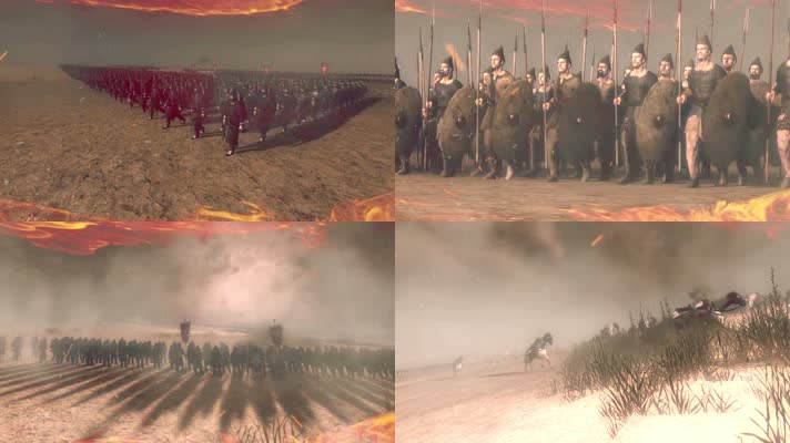 古代战争汉唐时期军队征战战火纷飞歌曲霸王