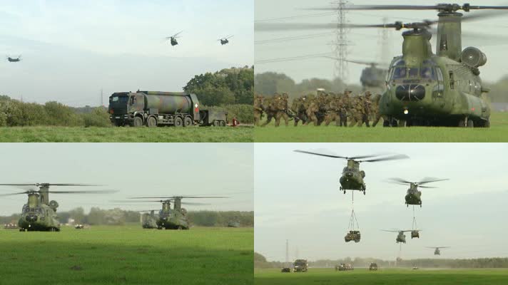 直升机编队军演