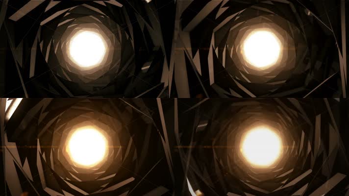 金色隧道 舞台背景  