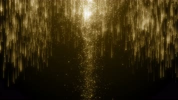 4K金色粒子下落舞台背景视频