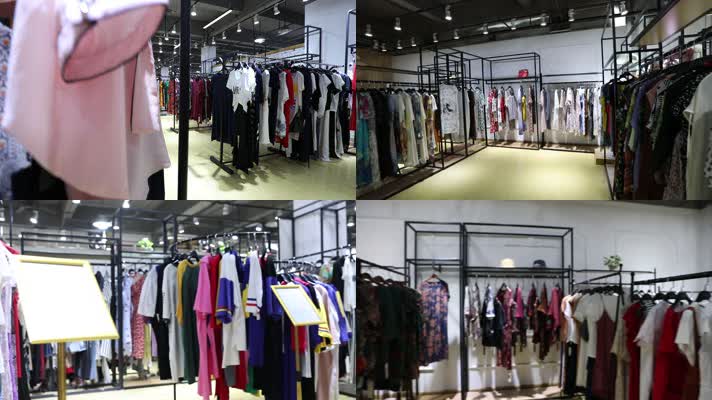 商场服装商店实拍