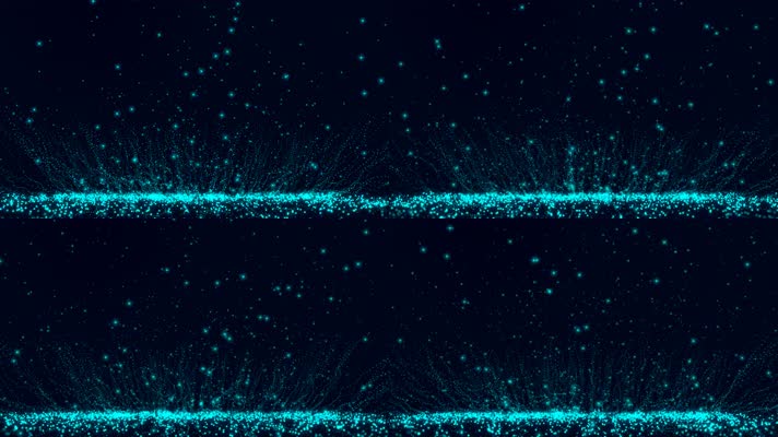 蓝绿色飞舞粒子