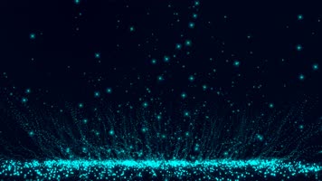 蓝绿色飞舞粒子