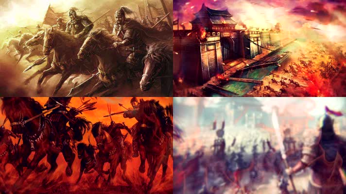 满江红配乐朗诵舞台LED大屏幕高清背景视频