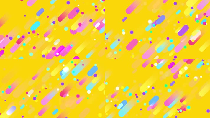 时尚彩色几何图形动画背景