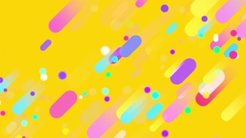 时尚彩色几何图形动画背景