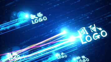 粒子光线片头ae模板