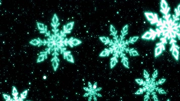唯美圣诞节粒子雪花大屏幕舞台背景