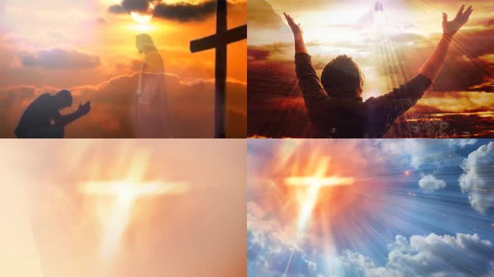 宗教背景上帝之光【9分超长N合1动态背景