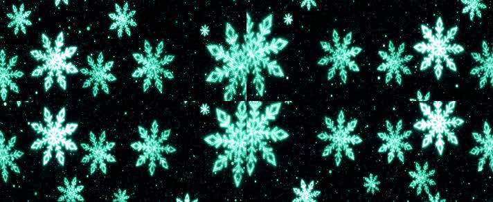 宽屏圣诞节粒子雪花大屏幕舞台背景