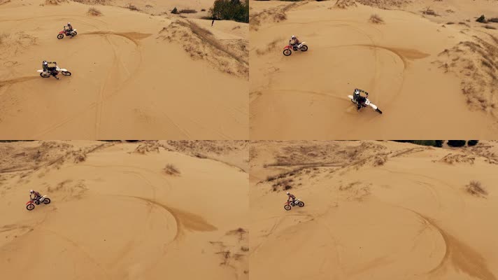 沙漠摩托 骑行 运动体育 