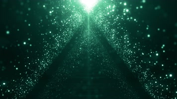 4K蓝色粒子飘落舞台背景