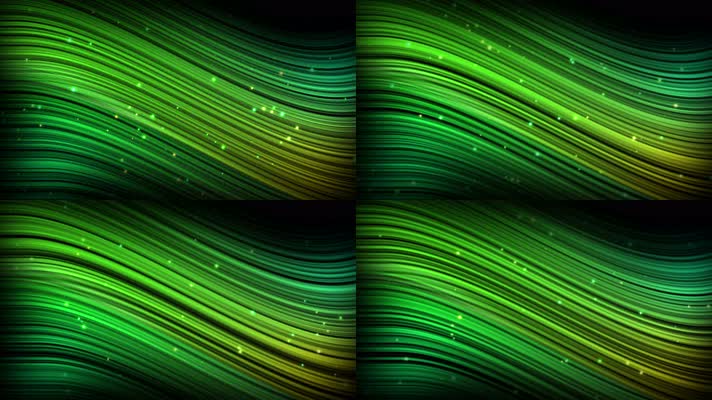 绿色粒子 波浪粒子 led背景 