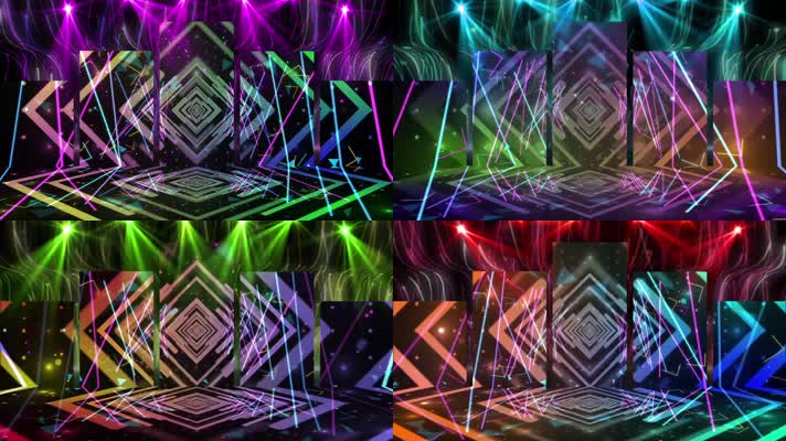 动感灯光舞台跑屏舞台循环