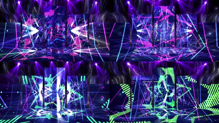 动感灯光舞台跑屏舞台循环