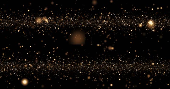金色粒子光斑闪烁