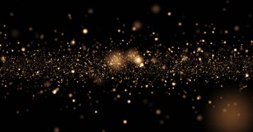 金色粒子光斑闪烁