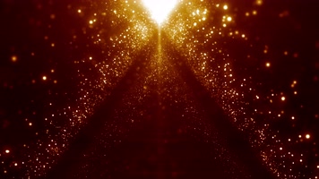 4K金色粒子飘落舞台背景视频
