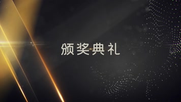 华丽金色粒子颁奖典礼包装pr模板