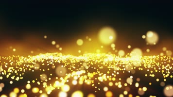 金色粒子波纹舞台背景视频