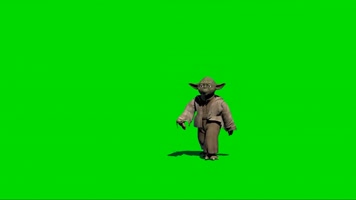 绿幕视频素材尤达大师