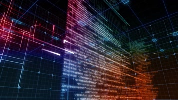 科技空间代码程序线条