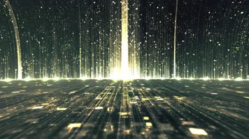 粒子瀑布 舞台背景 电子舞曲  