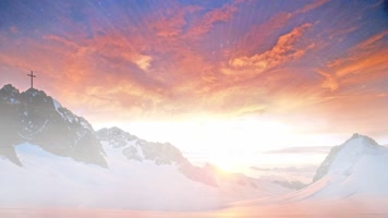 天空阳光十字架