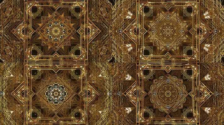 金色装饰艺术动画背景