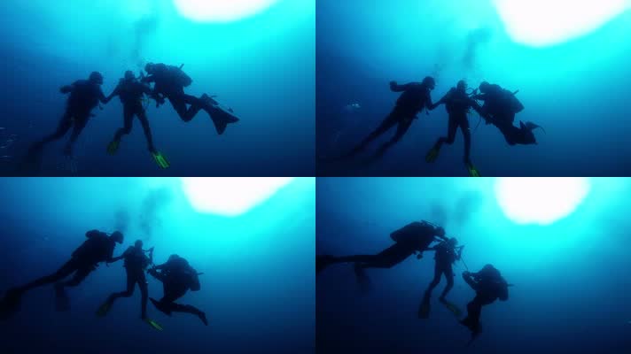 潜水运动员潜水运动