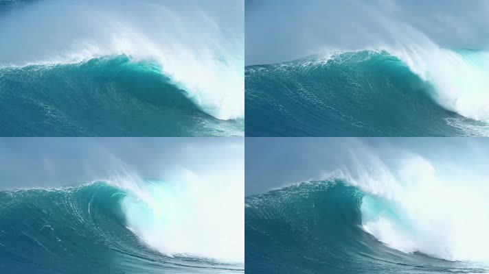海面海浪巨浪翻滚